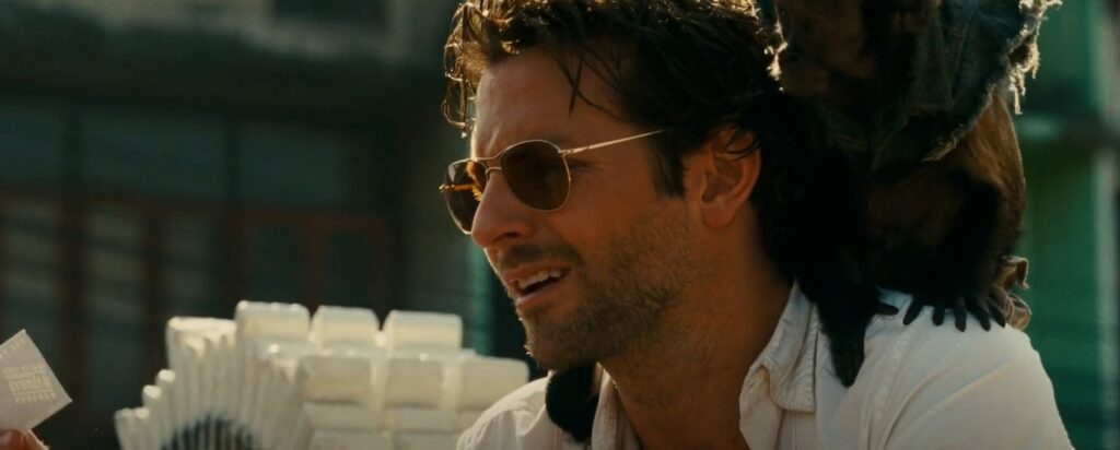 Bradley Cooper The Hangover Style 56mm Blue Blocker Aviator Sunglasses