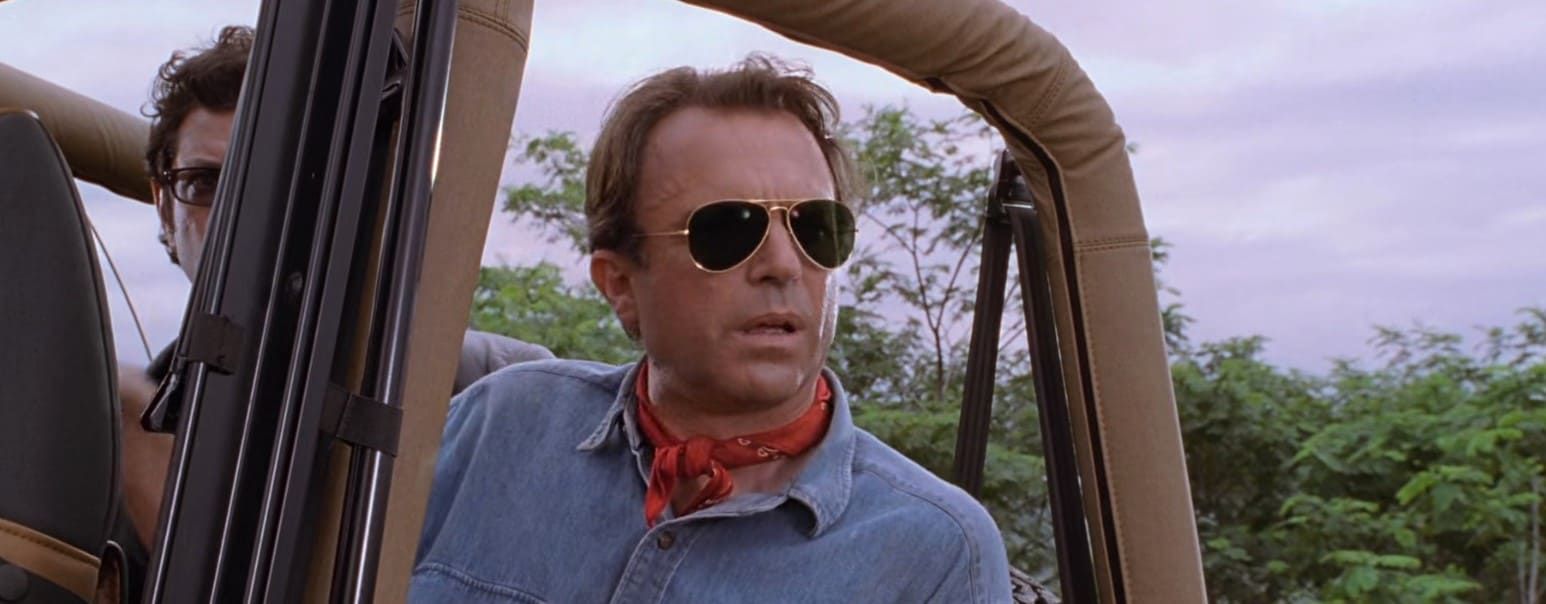 Sam Neill’s Grant Jurassic Park Sunglasses Like A Film Star