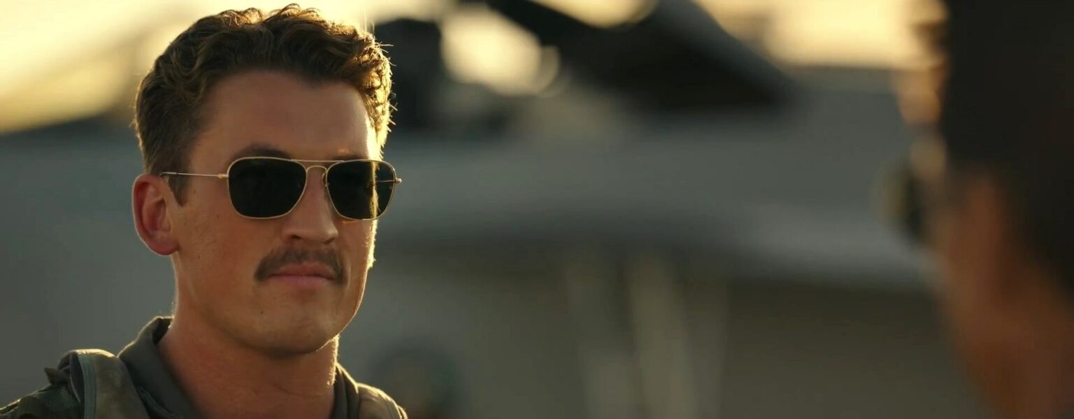 Miles Teller’s (Rooster) Top Gun Sunglasses Like a Film Star