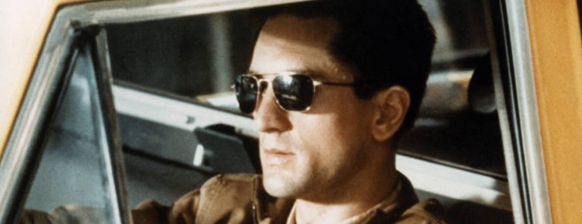 Rober Di Nero with his signature "taxi driver glasses"